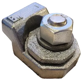 CL3-12 crane rail clip with circular cam locking mechanism