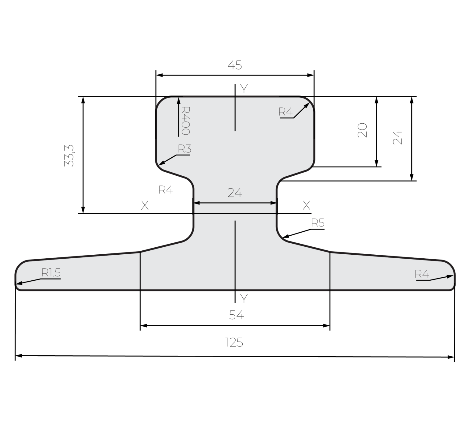 A-series crane rail supplied by Inform Rail Australia
