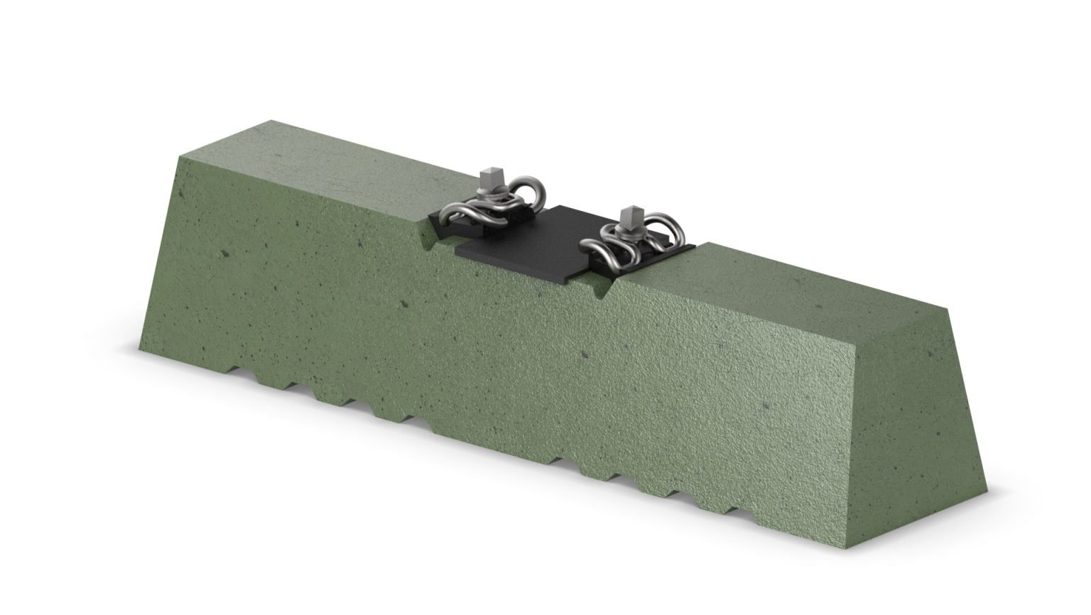 Sulphur concrete crane track sleepers